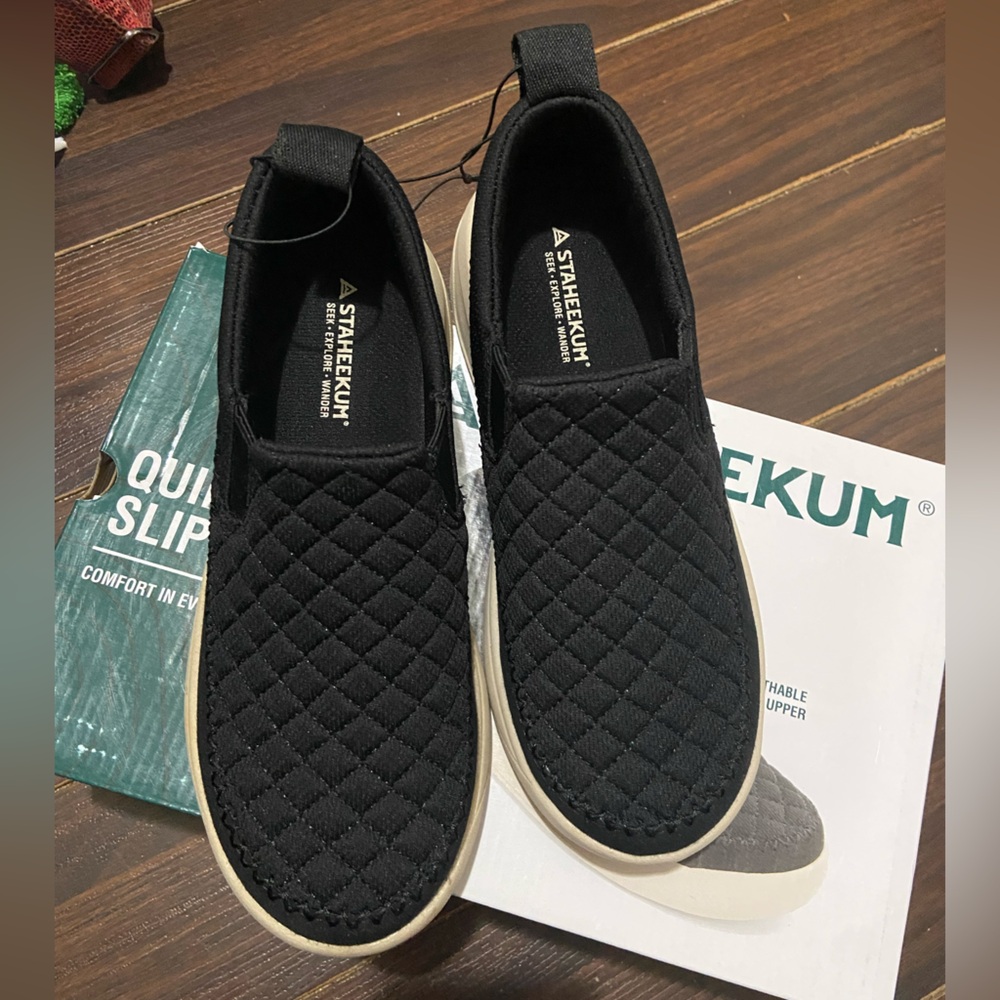 Staheekum Women's Slip On Shoes - BLACK Size 6
